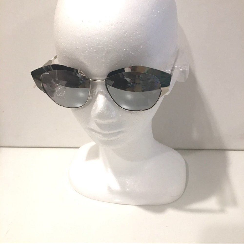 Joe's Jeans Metallic Cat eye Gunmetal Gray Sunglas